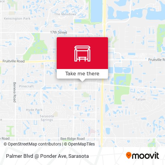 Mapa de Palmer Blvd @ Ponder Ave