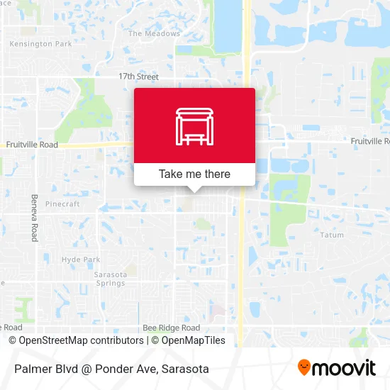 Mapa de Palmer Blvd @ Ponder Ave