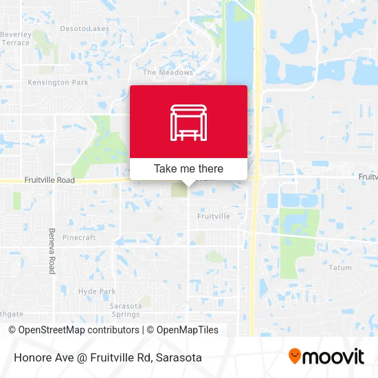 Honore Ave @ Fruitville Rd map