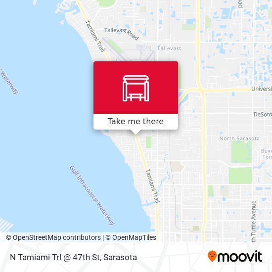 N Tamiami Trl @ 47th St map