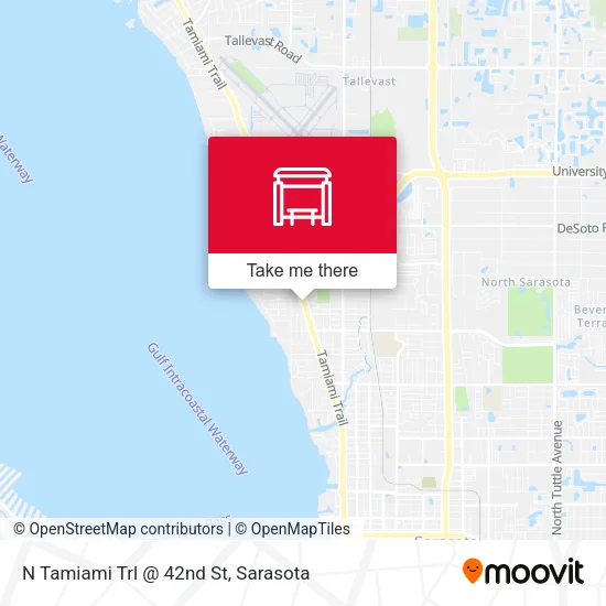N Tamiami Trl @ 42nd St map