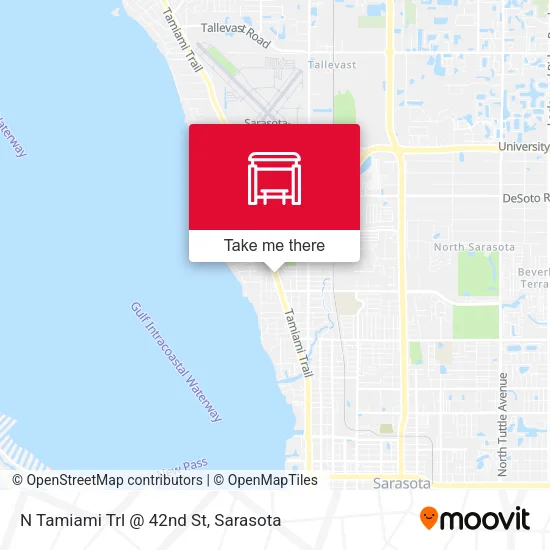 Mapa de N Tamiami Trl @ 42nd St