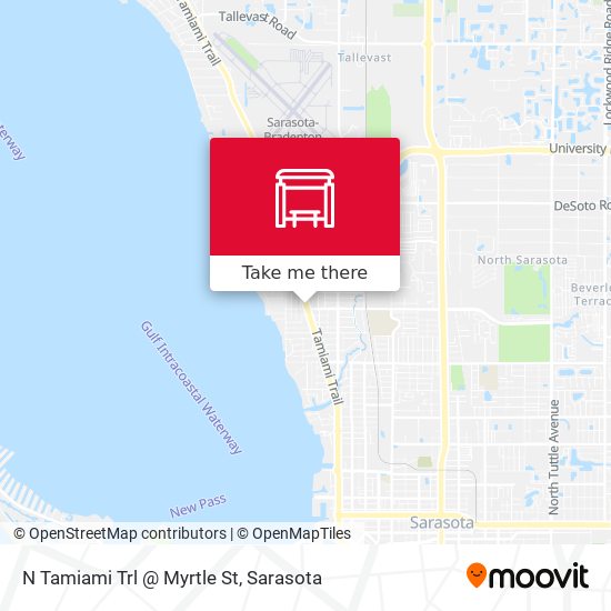 N Tamiami Trl @ Myrtle St map