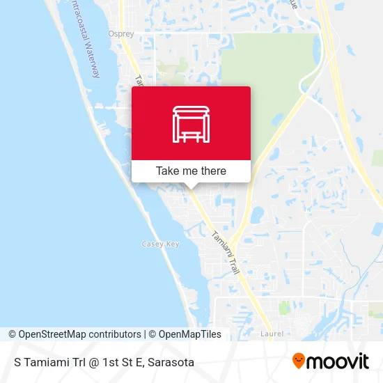 Mapa de S Tamiami Trl @ 1st St E
