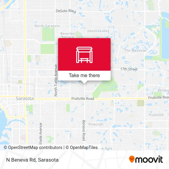 N Beneva Rd map