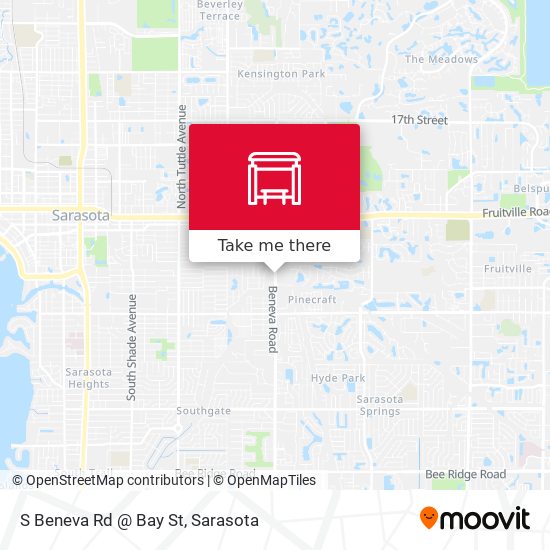 S Beneva Rd @ Bay St map
