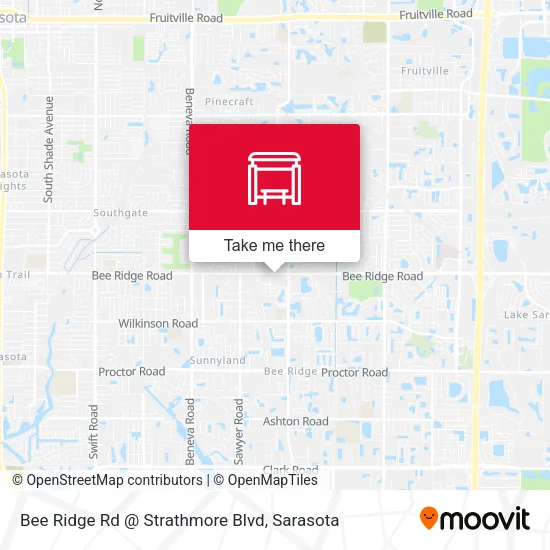Mapa de Bee Ridge Rd @ Strathmore Blvd