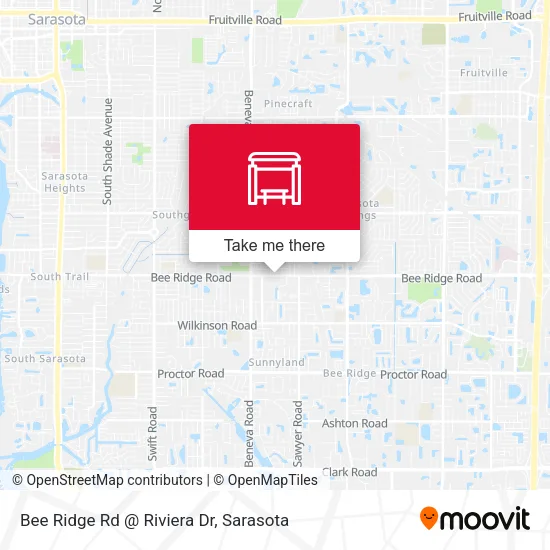 Mapa de Bee Ridge Rd @ Riviera Dr
