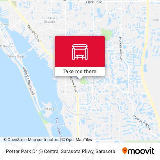 Potter Park Dr @ Central Sarasota Pkwy map