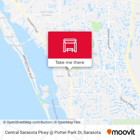 Central Sarasota Pkwy @ Potter Park Dr map