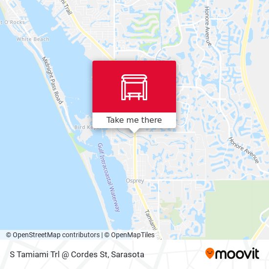 S Tamiami Trl @ Cordes St map