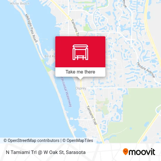 Mapa de N Tamiami Trl @ W Oak St