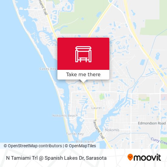 N Tamiami Trl @ Spanish Lakes Dr map
