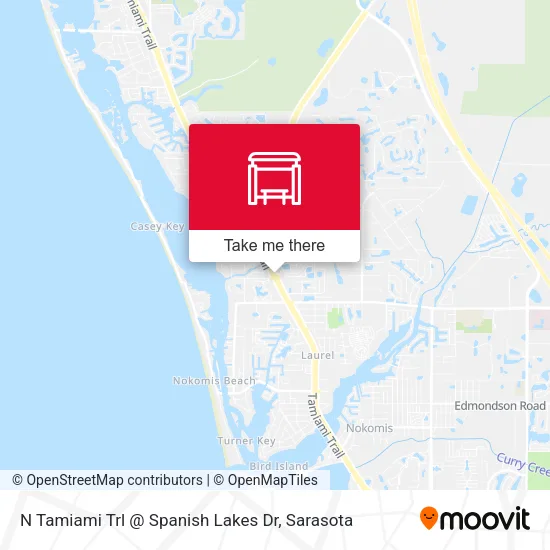 Mapa de N Tamiami Trl @ Spanish Lakes Dr