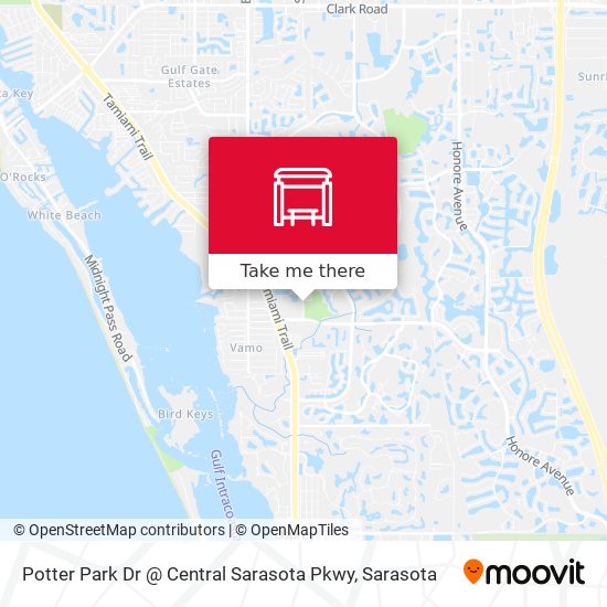 Potter Park Dr @ Central Sarasota Pkwy map