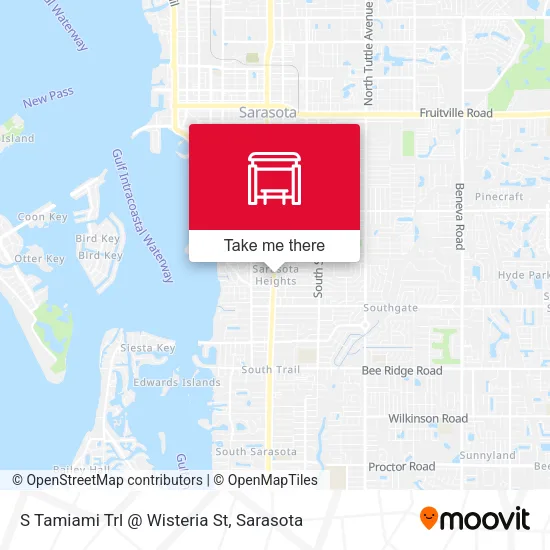 Mapa de S Tamiami Trl @ Wisteria St