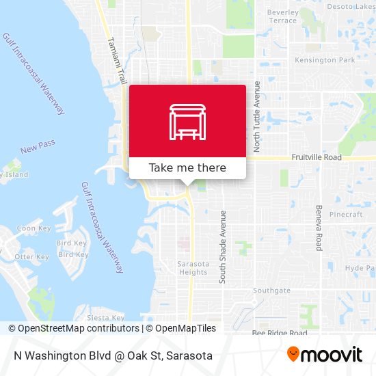 Mapa de N Washington Blvd @ Oak St