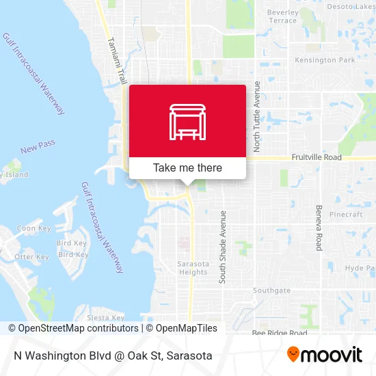 Mapa de N Washington Blvd @ Oak St