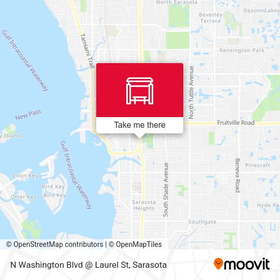 N Washington Blvd @ Laurel St map