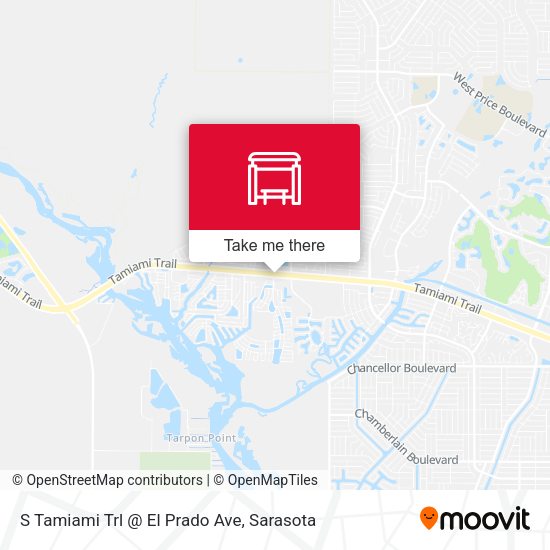 S Tamiami Trl @ El Prado Ave map