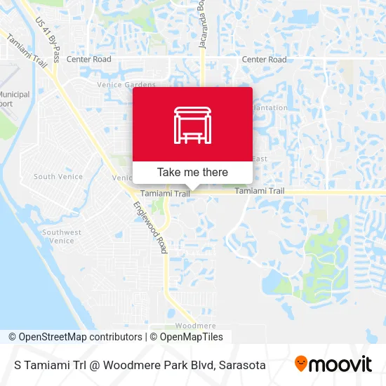 Mapa de S Tamiami Trl @ Woodmere Park Blvd
