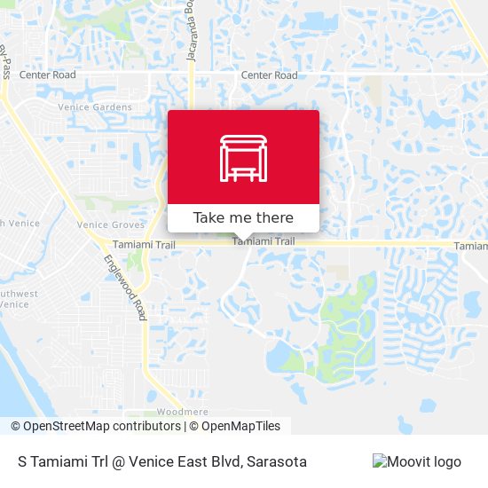 Mapa de S Tamiami Trl @ Venice East Blvd