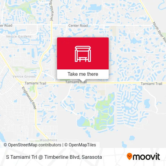 Mapa de S Tamiami Trl @ Timberline Blvd