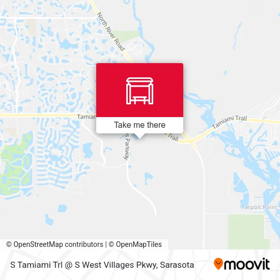 S Tamiami Trl @ S West Villages Pkwy map