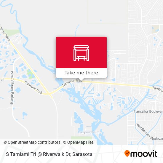 S Tamiami Trl @ Riverwalk Dr map