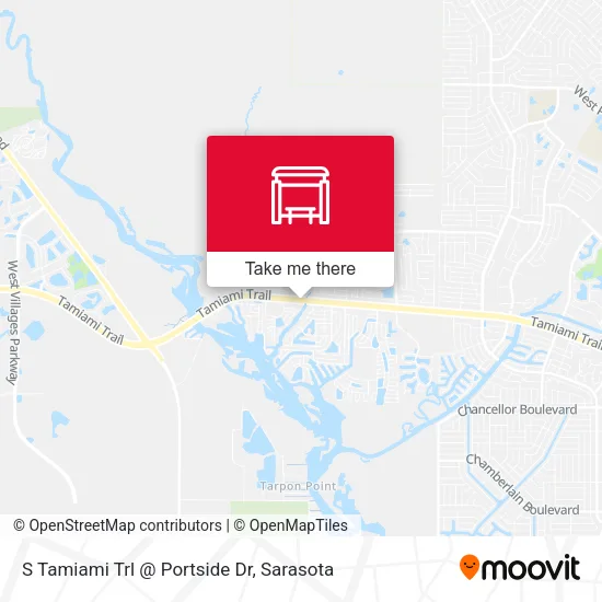 S Tamiami Trl @ Portside Dr map