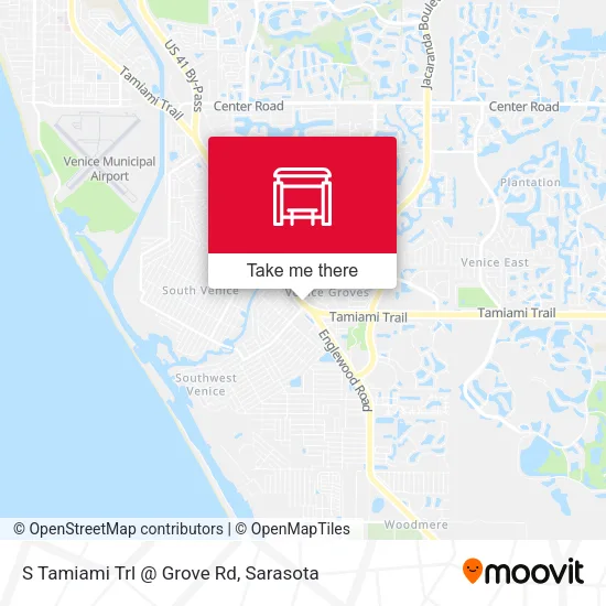 Mapa de S Tamiami Trl @ Grove Rd