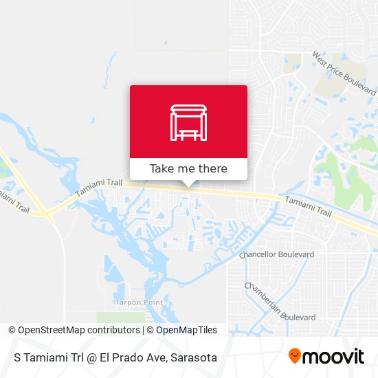 Mapa de S Tamiami Trl @ El Prado Ave