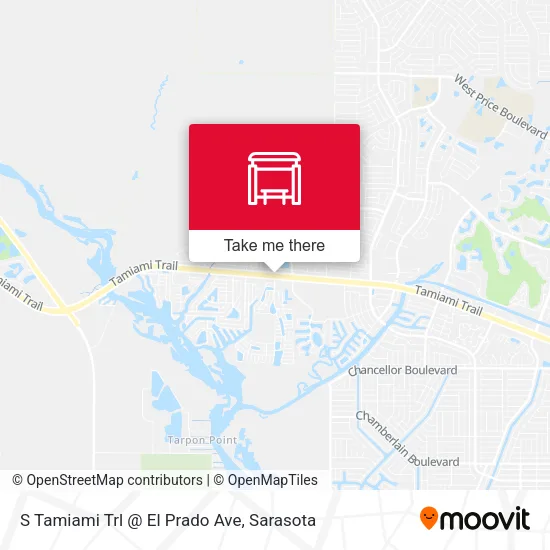 Mapa de S Tamiami Trl @ El Prado Ave