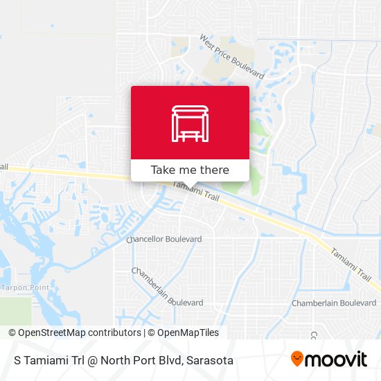 S Tamiami Trl @ North Port Blvd map