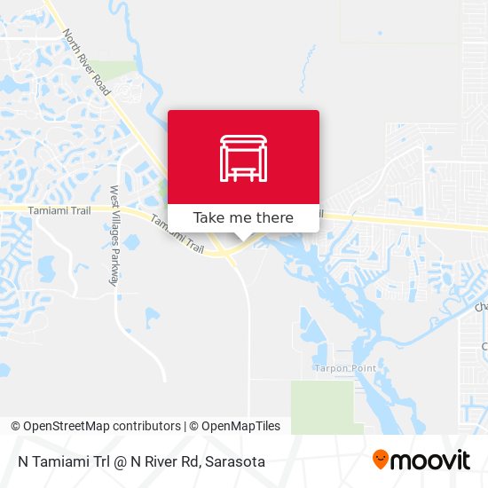 N Tamiami Trl @ N River Rd map