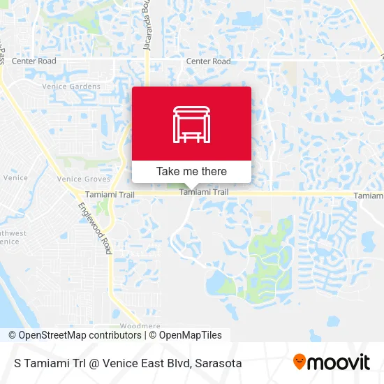 Mapa de S Tamiami Trl @ Venice East Blvd