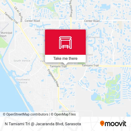 Mapa de N Tamiami Trl @ Jacaranda Blvd