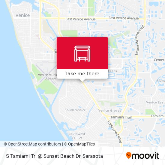 S Tamiami Trl @ Sunset Beach Dr map
