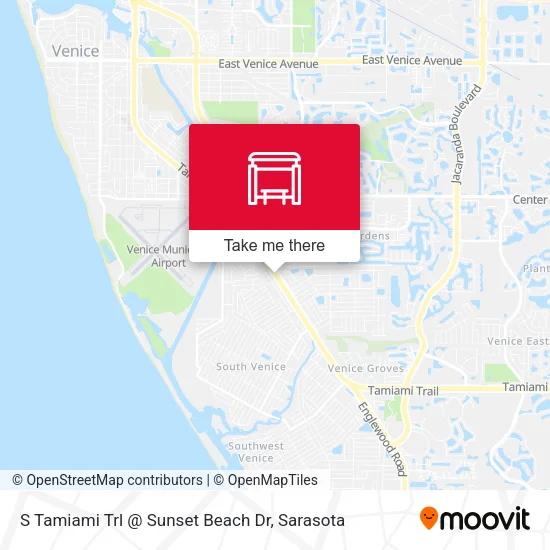 Mapa de S Tamiami Trl @ Sunset Beach Dr