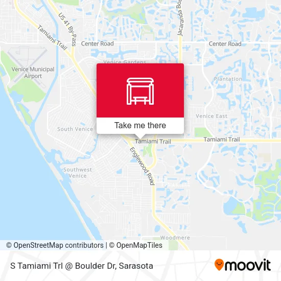 Mapa de S Tamiami Trl @ Boulder Dr