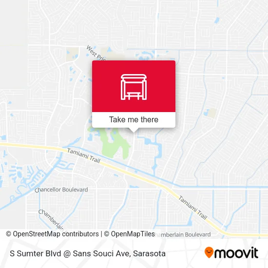 Mapa de S Sumter Blvd @ Sans Souci Ave