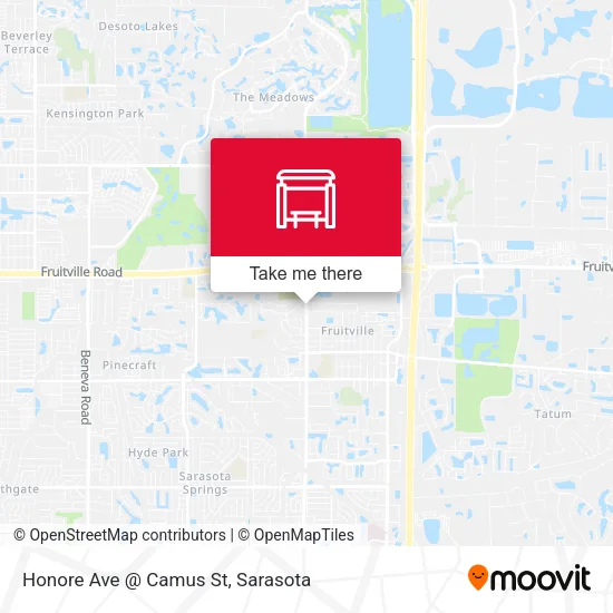 Mapa de Honore Ave @ Camus St