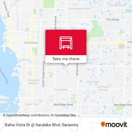 Bahia Vista St @ Saralake Blvd map