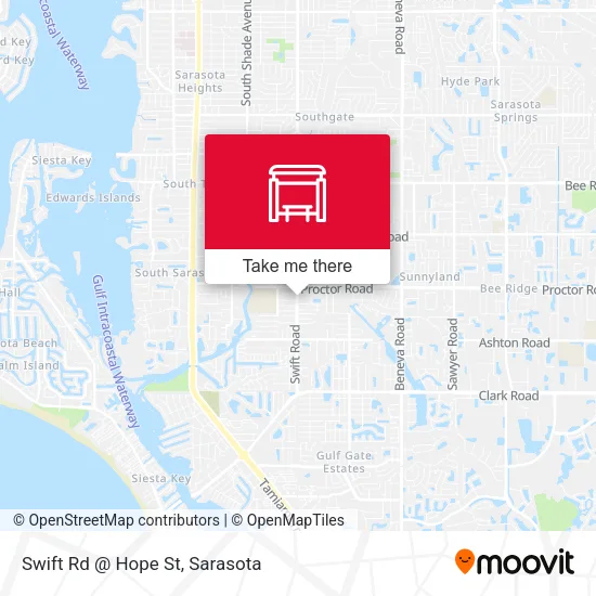 Mapa de Swift Rd @ Hope St