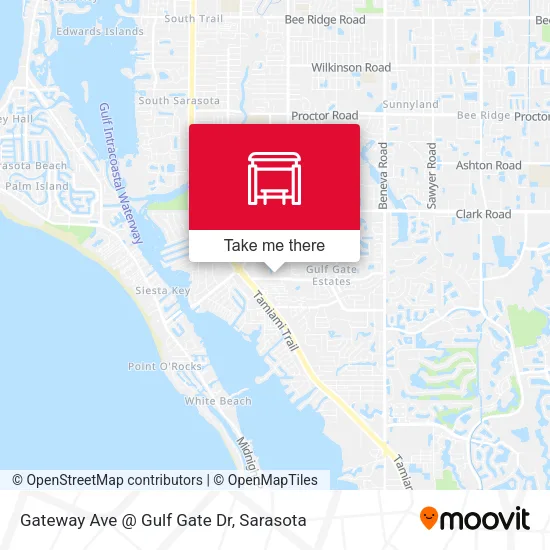 Mapa de Gateway Ave @ Gulf Gate Dr