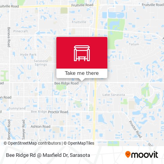Mapa de Bee Ridge Rd @ Maxfield Dr