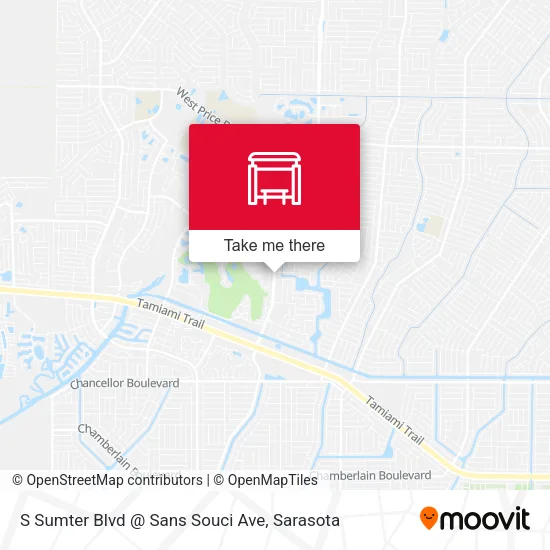 Mapa de S Sumter Blvd @ Sans Souci Ave