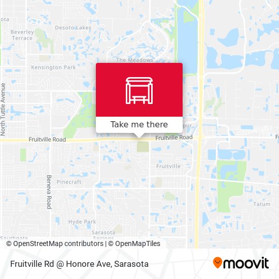 Fruitville Rd @ Honore Ave map