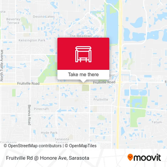 Mapa de Fruitville Rd @ Honore Ave