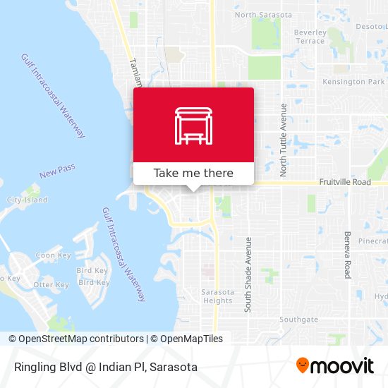 Ringling Blvd @ Indian Pl map